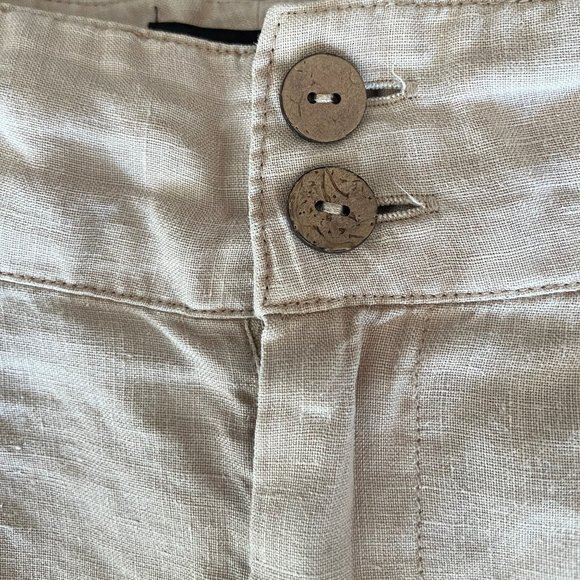NWOT: Nicole Miller: High waisted wide legged linen pants - Picture 4 of 8